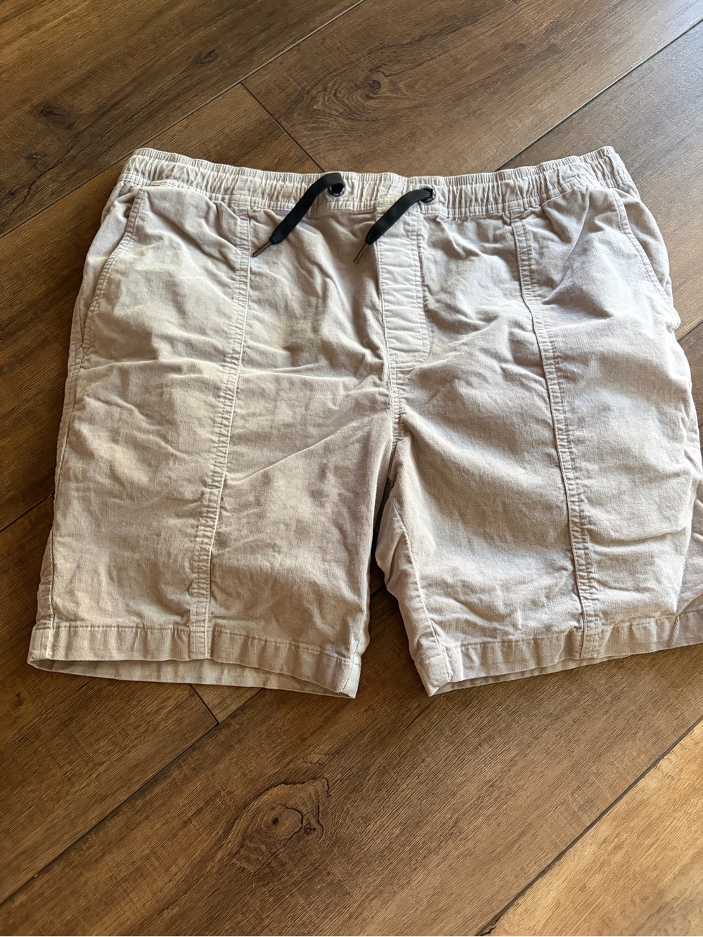 EZEKIEL Men's Tan Corduroy Elastic Drawstring Shorts Size 36